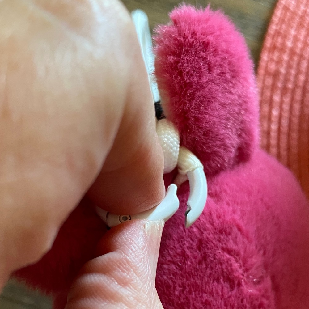 Labubu Pink Plush Keychain - Picture 3 of 3